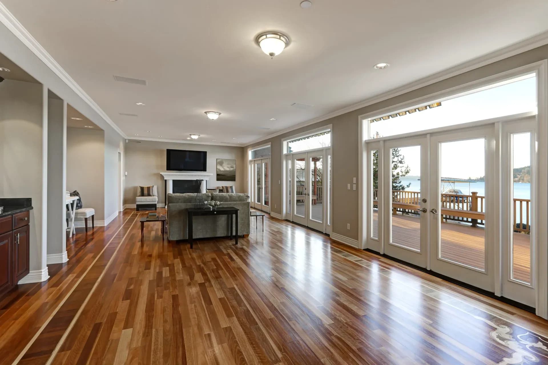 Timber flooring in a luxury kitchen in Kew